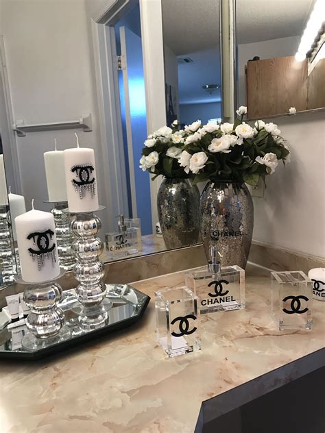 chanel home assecoires|Chanel inspired home decor.